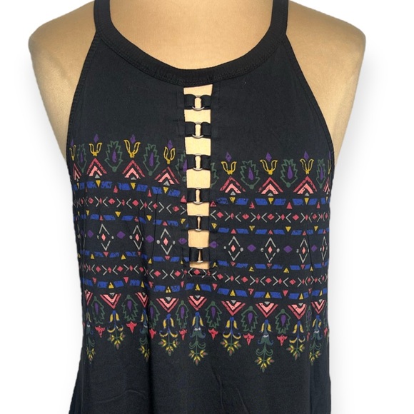 Torrid Black Geo Print O-Ring Goddess Tank size 1X - Picture 3 of 12